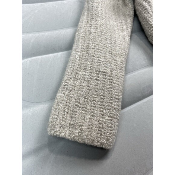 Vince Women Medium Sweater V Neck Chunky Knit Neutral Textured Cashmere Beige - Picture 4 of 9